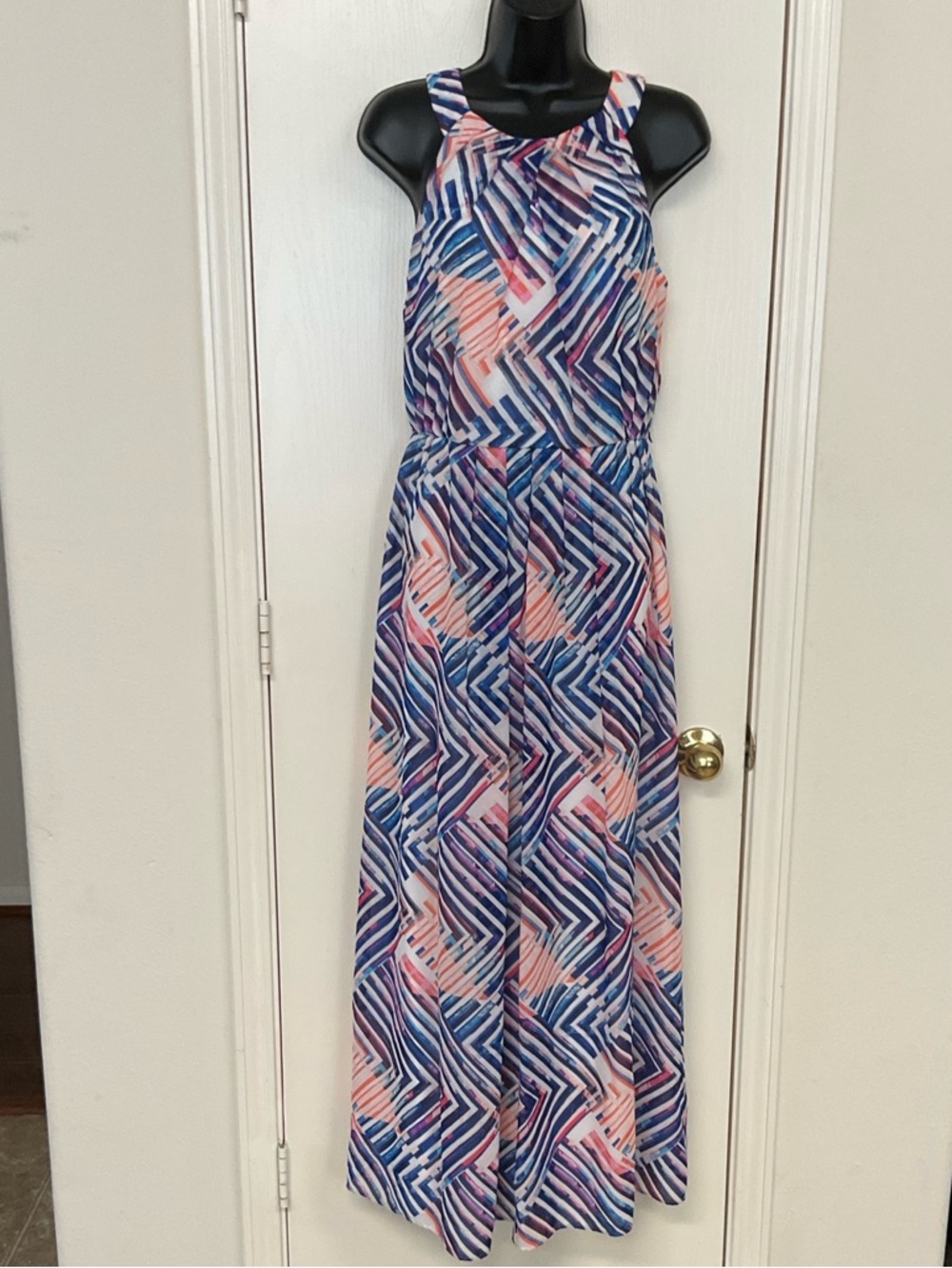 DR Collection Geo-Pattern Maxi Dress